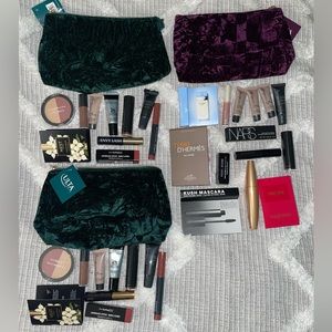 3xUlta beauty bags including samples and full size products